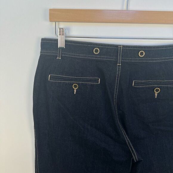 Ralph Lauren Premium Denim Wide Leg Jeans Dark Wash Women’s 8 - Picture 5 of 10